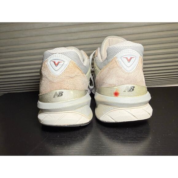 New Balance 990v5 Beige Gray Suede Mesh Sneakers Women’s 12 / Men’s 10.5 main image 4